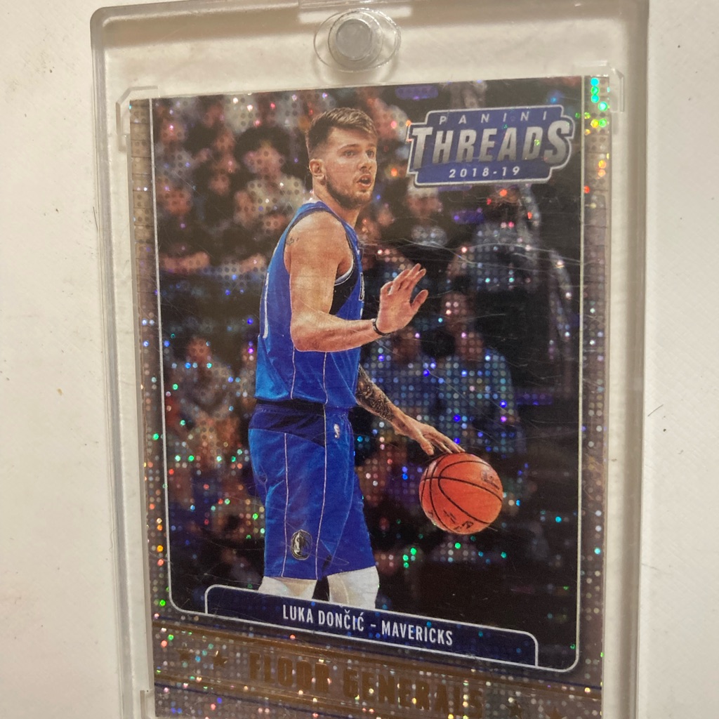 Panini Threads Card - Blue And Silver Holographic